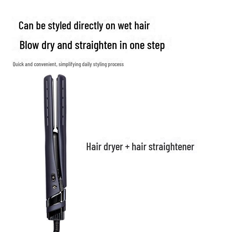 Фен и выпрямитель для волос двойного назначения с ионизацией и сменной насадкой Senping