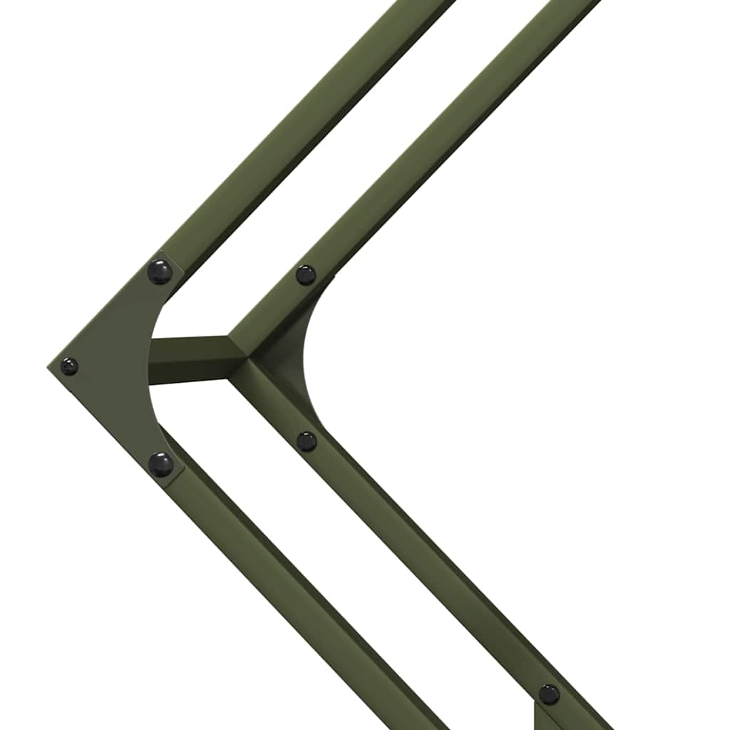 Firewood Rack Olive Green 80 x 25 x 80 cm Cold Rolled Steel