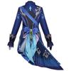 Игра Genshin Impact Focalors Косплей Шляпа Парик Волосы Полный комплект Карнавальное женское платье Униформа Костюм Экипировка Ролевая игра Маскарад Водный Бог