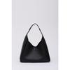 Black Shk19 Snap Closure Faux Leather Zippered Makeup Bag Hand And Shoulder Bag E:33L:15W:10cm