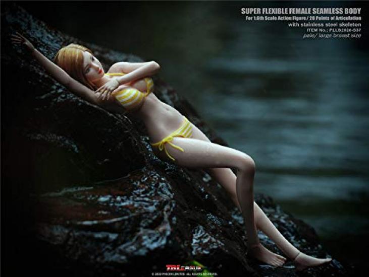 Scale Action Figure TBLeague 2D Girl Super Flexible Seamless Body Large Bust Anime Girl Pearl Skin Bikini Included Head Full Set [TOYBARJAPAN] 1/6