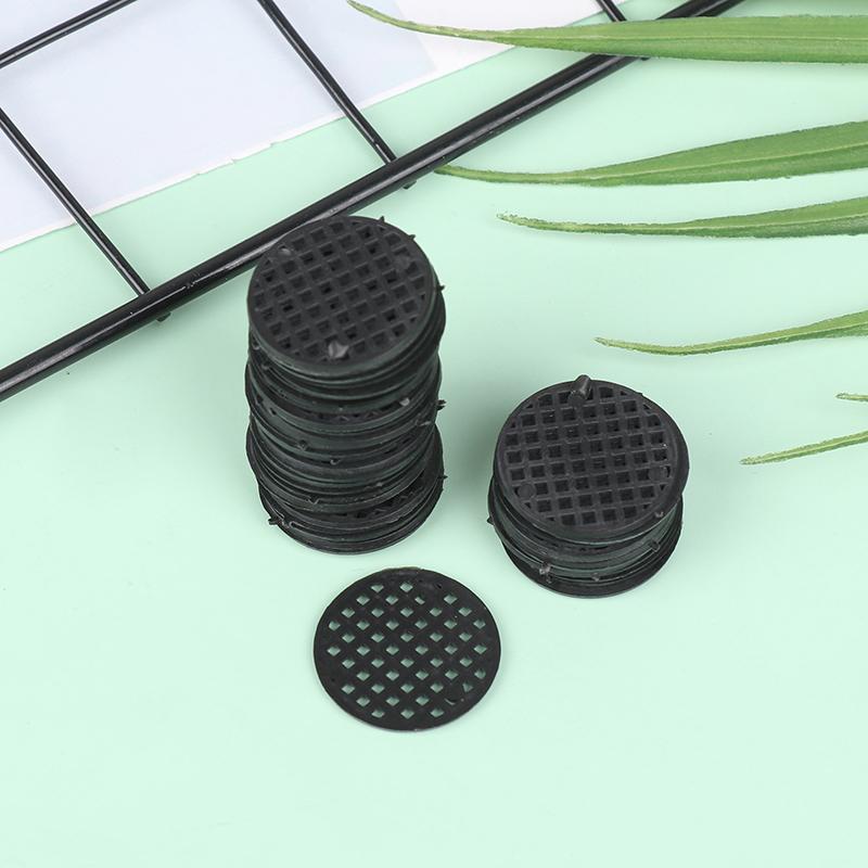 50 шт., нижний сетчатый коврик, многофункциональный цветочный горшок, сетчатая подкладка, отверстие для дна тазика для бонсай, воздухопроницаемая прокладка, садовые принадлежности