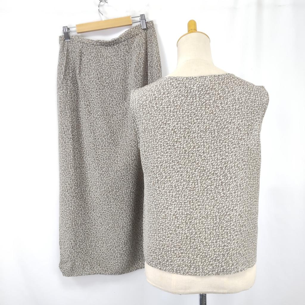 Отличное состояние Италия MAX MARA 100% шелк Топ без рукавов и длинная юбка Комплект США 8 L(ИСПОЛЬЗОВАЛ)