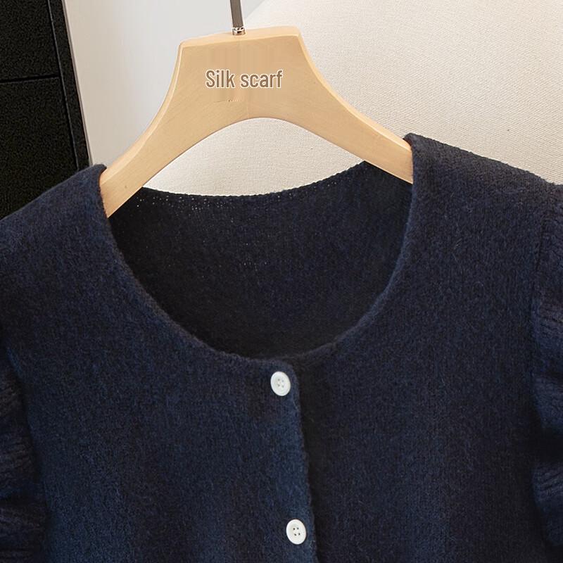 Women's Knitted Wool Blend Button Vest