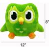 New Green Owl Plush Cartoon Stuffed Plushies Toy,12-inch Cute Soft Stuffed Animal Pillows Surprise Gift for Fans Kids Birthday