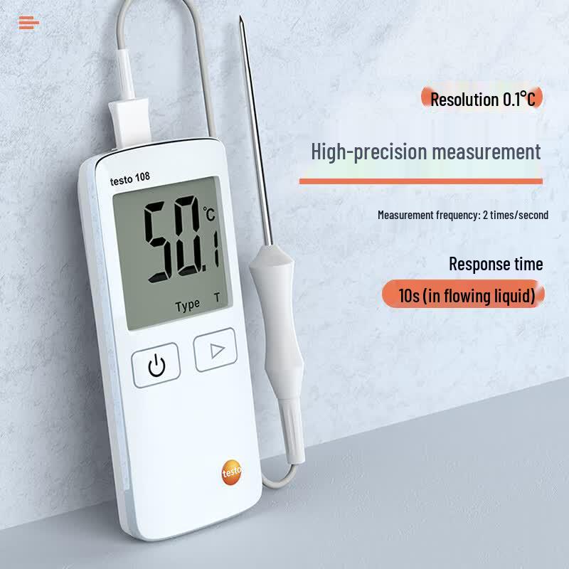 Testo 108 Split-Type Waterproof Food Thermometer (CN version)