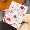 Чехол-подставка для ручек Funda для Samsung Tab A9 8,7" Plus 11" Умный чехол-книжка для S7 S8 S9 11 Plus S10 S9 12,4 дюйма Мультяшный щенок