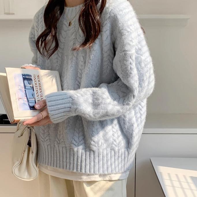 Свитер Twist для женщин, осень-зима, мягкий, ленивый, ветреный, свитер Tide Knit