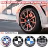DJSA5 4Pcs ABS Wheel Center Cap Badge 56 60 65 70mm For BMW M Power M2 M3 M4 M5 M6 M Competition  Glossy Black Silver Tuning Accessory