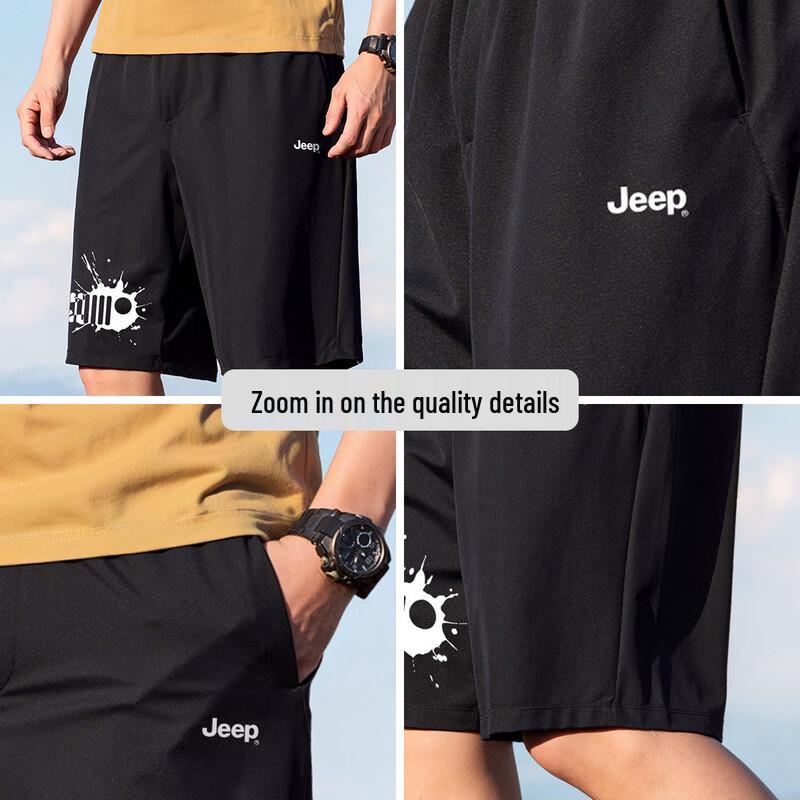 JEEP Men's Elastic Casual Shorts