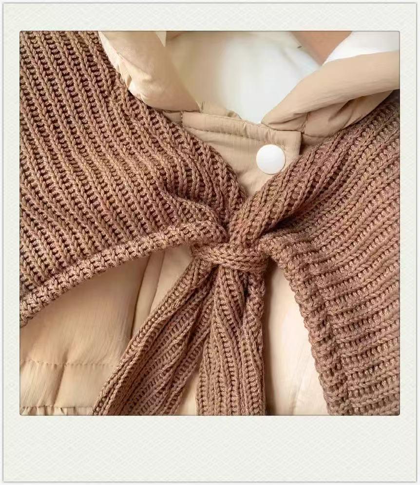 Fashionable Winter Warm Fleece-Lined Baby Girl Cotton Romper & Jacket