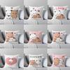 Panda Bear Hug Bubu Duda Mochi Peach Cat Throw Pillow Bedroom Sofa Anime Bed Fashion Pillowcase