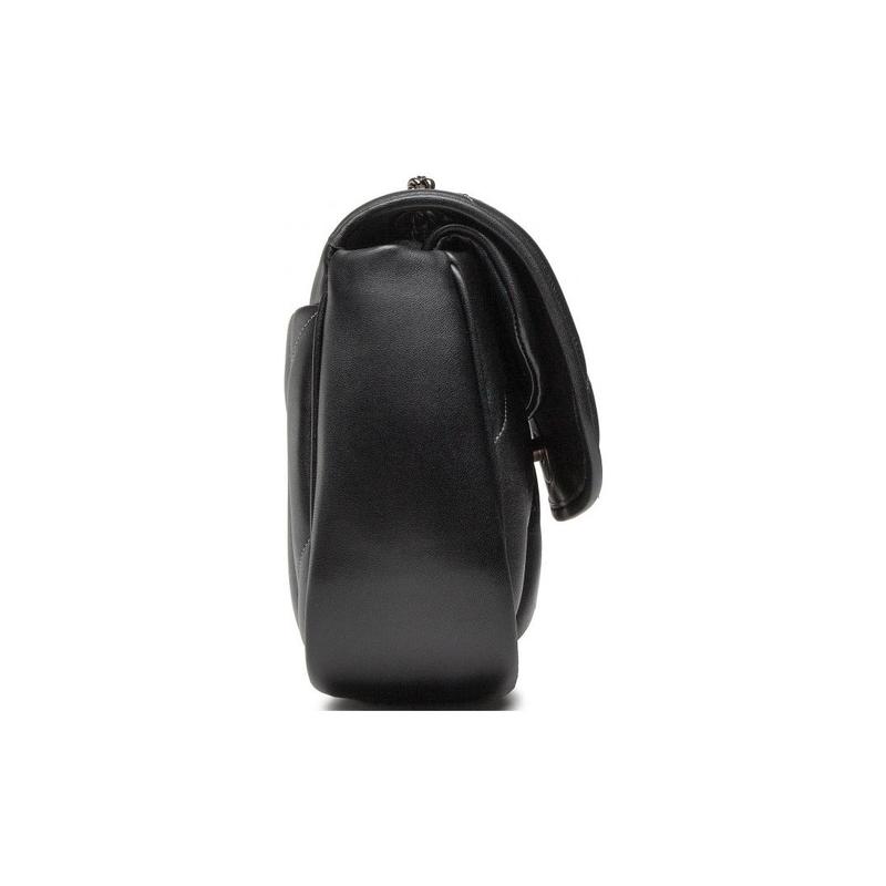 COACH Pillow Madison 24 Quilted Turnlock Chain Nappa Soft Leather Shoulder Crossbody Bag Medium Women's Black