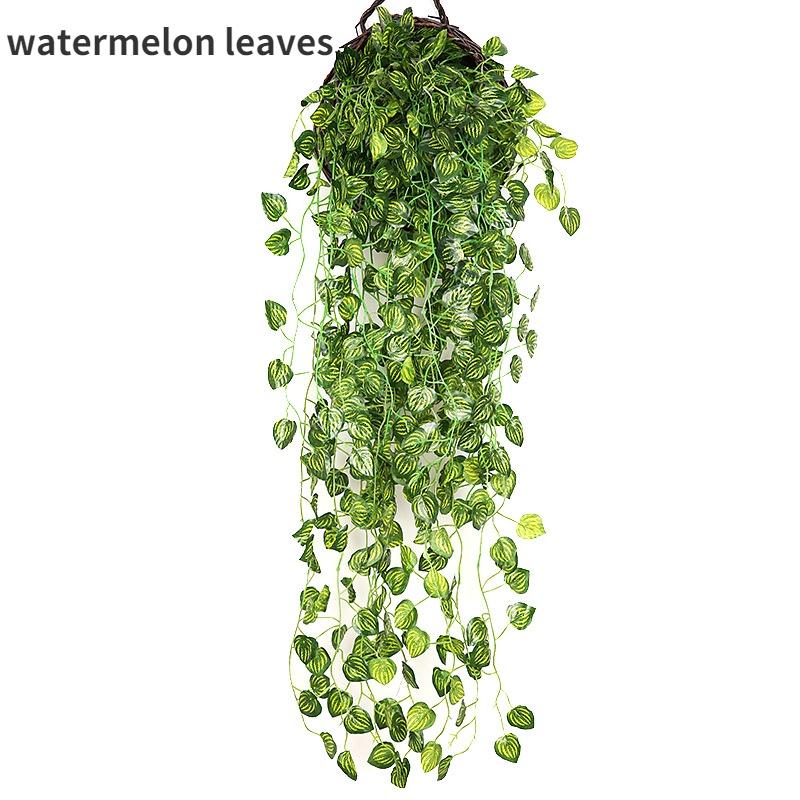 1 шт., искусственные растения, лозы, настенные висячие листья ротанга, ветки, домашний декор, пластиковые искусственные шелковые листья, растение плющ, открытый сад, свадебное украшение