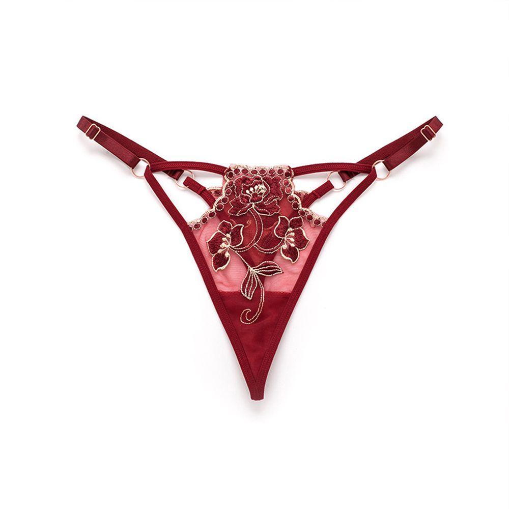 Girls Low waist Intimates Women  T-back Seamless  Briefs Ladies Bandage Thongs Lace Bow Panties