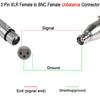QIANRENON XLR To BNC Adapter - 3-Pin XLR Female To BNC Female Coaxial Analog Video Connector, Extended Conversion for RF, Audio, Camera, Microphone, M
