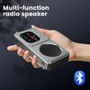 Портативный FM-радио MP3 Беспроводной BT5.4 Bluetooth-динамик с ЖК-экраном Часы Тексты песен Дисплей Антенна AUX вход, TF карта, видео