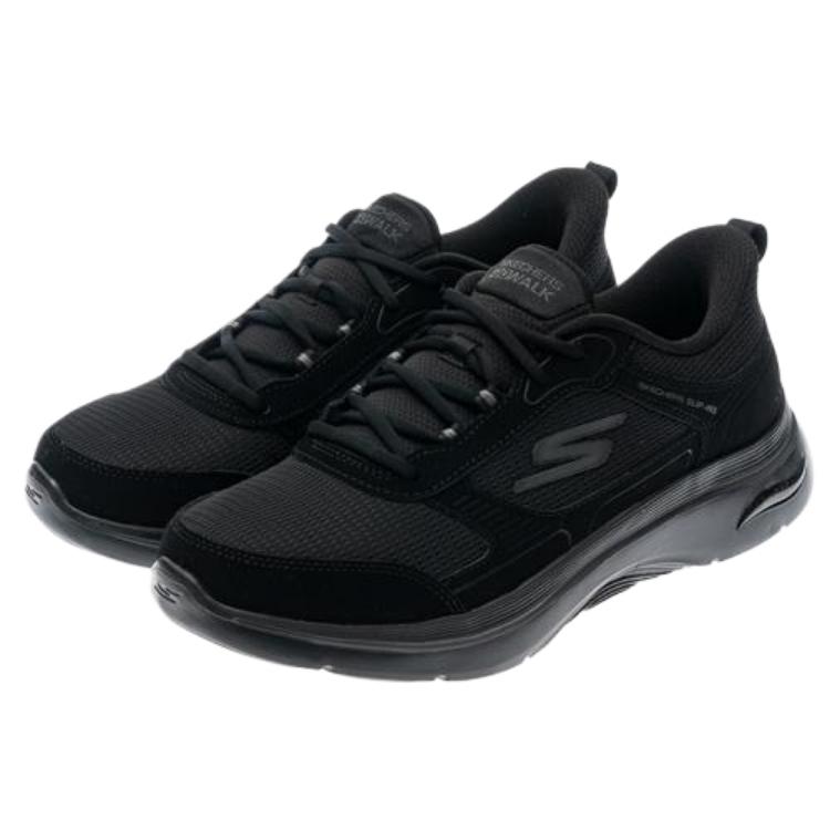 Skechers Go Walk Arch Fit 2.0 Однотонные Простые Удобные Обувь для Ходьбы Мужские кроссовки 216650-BBK