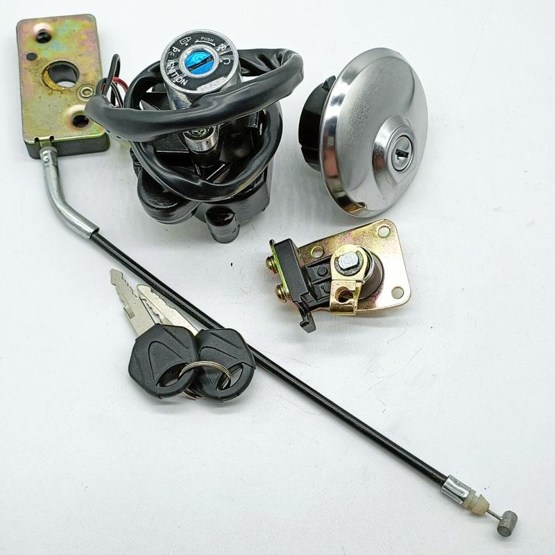 Ignition Switch Fuel Gas Cap Seat Lock Key For Suzuki GZ125 1998 1999 2000 2001 2002-2003 GZ250 1999 2000 2001 2002 2003 -2011