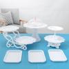 1/2Pcs Cake Stand Dishes Cupcake Snacks Plates Three-Layer Creative Fruit Basket