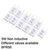 10PCS BPR56 5W 0.01Ohm-0.5Ohm R Non-inductive Ceramic Cement Resistors 0.01 Ohm To 0.5 Ohm Wirewound Resistance VERTICAL CERAMIC RESISTOR