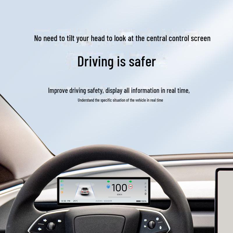 Tesla Model 3 LCD Instrument Display with CarPlay and Smart OTA Connectivity