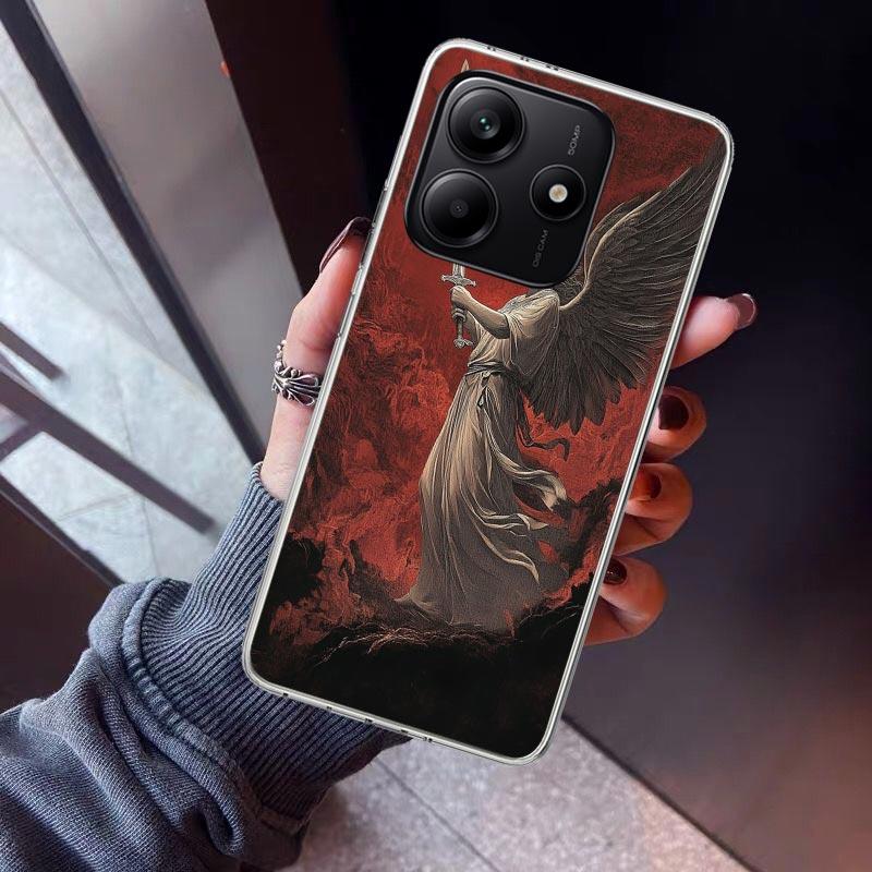 Чехол для телефона Архангел Михаил Для Xiaomi Redmi Note 15 14 14S 13 12S 12 Pro Plus 11S 11 10S 10 4G Чехол 11E 11T 5G Печать Fundas R