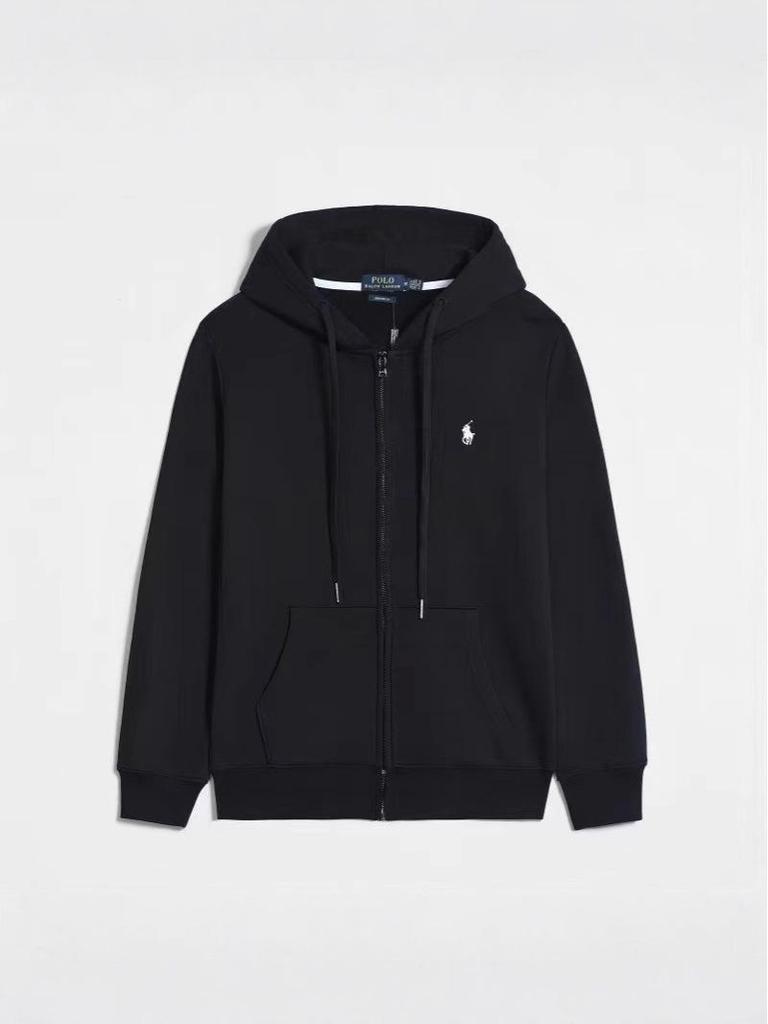 Унисекс свободная толстовка 2025: Однотонный повседневный кардиган на молнии с вышивкой маленькой лошади