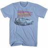 Back To The Future Future Light Blue Heather Adult T-Shirt