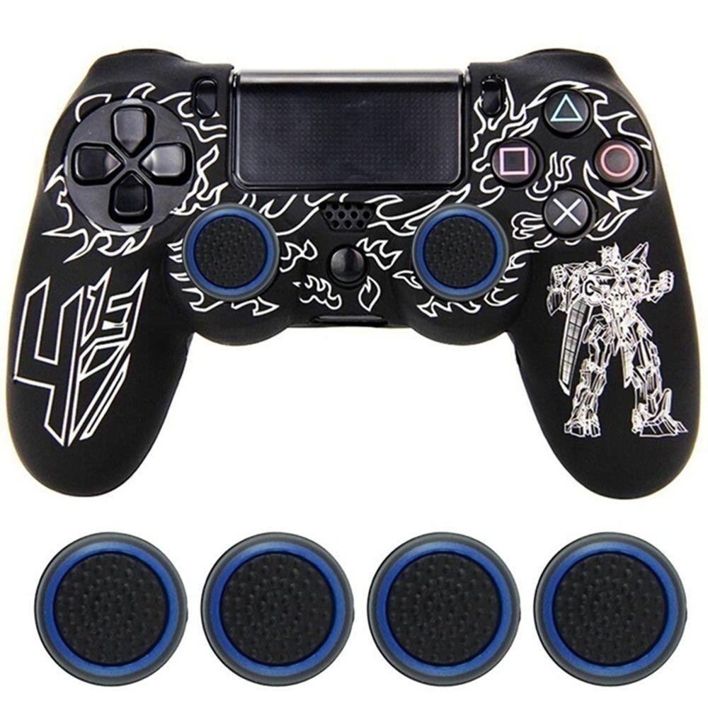 4 шт. Игровой противоскользящий силиконовый чехол Накладки на стики Геймпад Аксессуары Колпачки для джойстика