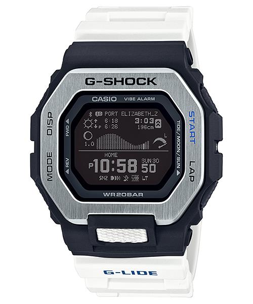 Casio Мужские часы G-SHOCK из нержавеющей стали, водонепроницаемость 200 м, цифровые, ударопрочные, кварцевые, GBX-100-7