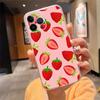 Kawaii Strawberry Phone Case For Iphone 15 14 Pro Max 13 12 11 Pro Max XSMax XR 12 13 Mini 14 Plus