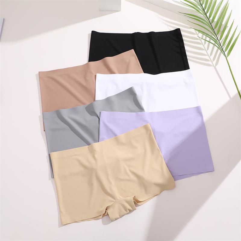 FINETOO 3pc Seamless Soft Boyshort Women's Panties Sexy Breathable Invisible Underwear Female Soild Comfortable Stretch Lingerie