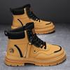 Mens Boots Casual Shoes Winter Platform Leather Designer Luxury Chelsea Cowboy Outdoor Work Safety Ankle Sneakers 2025
