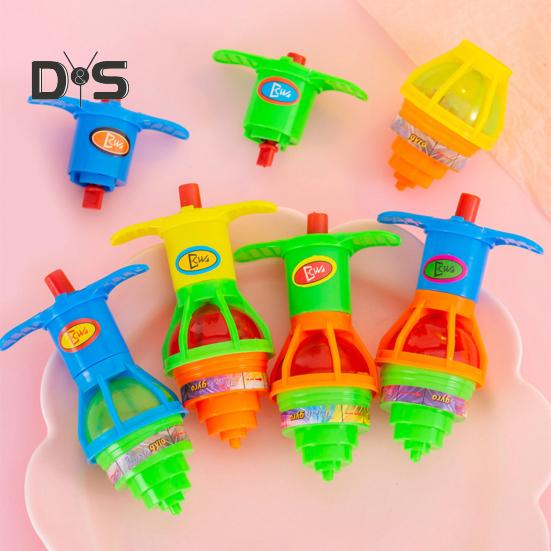 5/10/20Pcs LED Light-Up Spinning Top Battery Operated Educational Kids Flashing Plastic Spinning Top Toy Toddlers Boys Girls Gift Party Favors