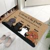 Добро пожаловать Приветственный коврик для двери Милый кошачий коврик Машинная стирка Противоскользящий коврик для пола Домашний декор Гостиная Спальня Кухня Вход Коврики для ног