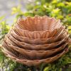 Round Display Platter Bread Fruit Kitchen Organization Basket Storage Basket  Home Shop Hotel