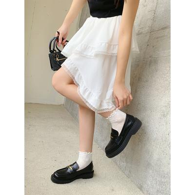 Weiwei Girl 1083-1 Премиум Лоферы Женские Платформа 2025 Новый Темперамент Ретро Британский Маленький Кожаные Туфли