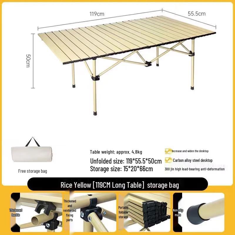 ZISIZ Portable Outdoor Roll-Up Table