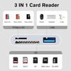 3 In 1 SD TF Card Reader For Apple iPhone 14 12 13 11 Pro Max XR XS USB C Camera Converter For iPad Android Laptop OTG Adapter
