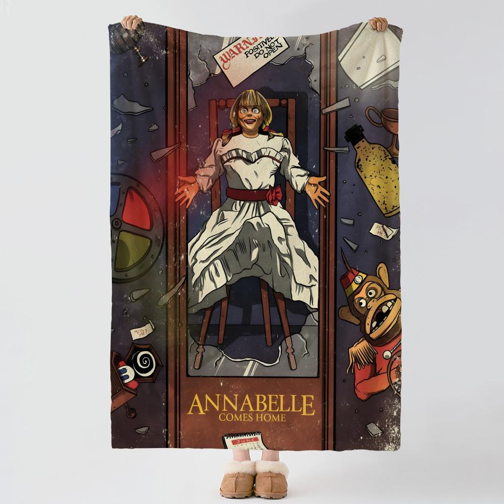 Фильм A-Annabelle-E Плед из толстого и уютного фланелевого материала, для использования в различных ситуациях, в помещении и на улице, для ежедневного сна