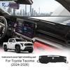 Car Dash Mat Sun Shade Polyester Dashboard for Toyota Tacoma 2024 2025 2026 LHD Non-Slip Base Carpet Summer Accessories.