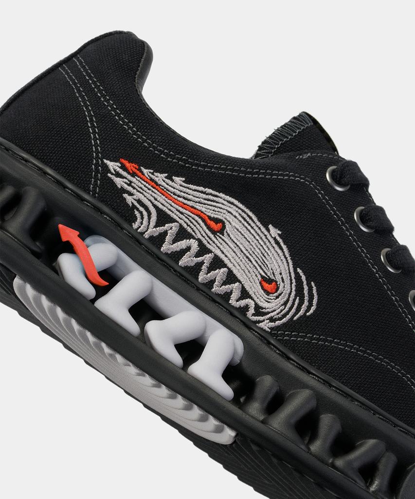 78Under M-3 Graphic Low Top_Ash Black