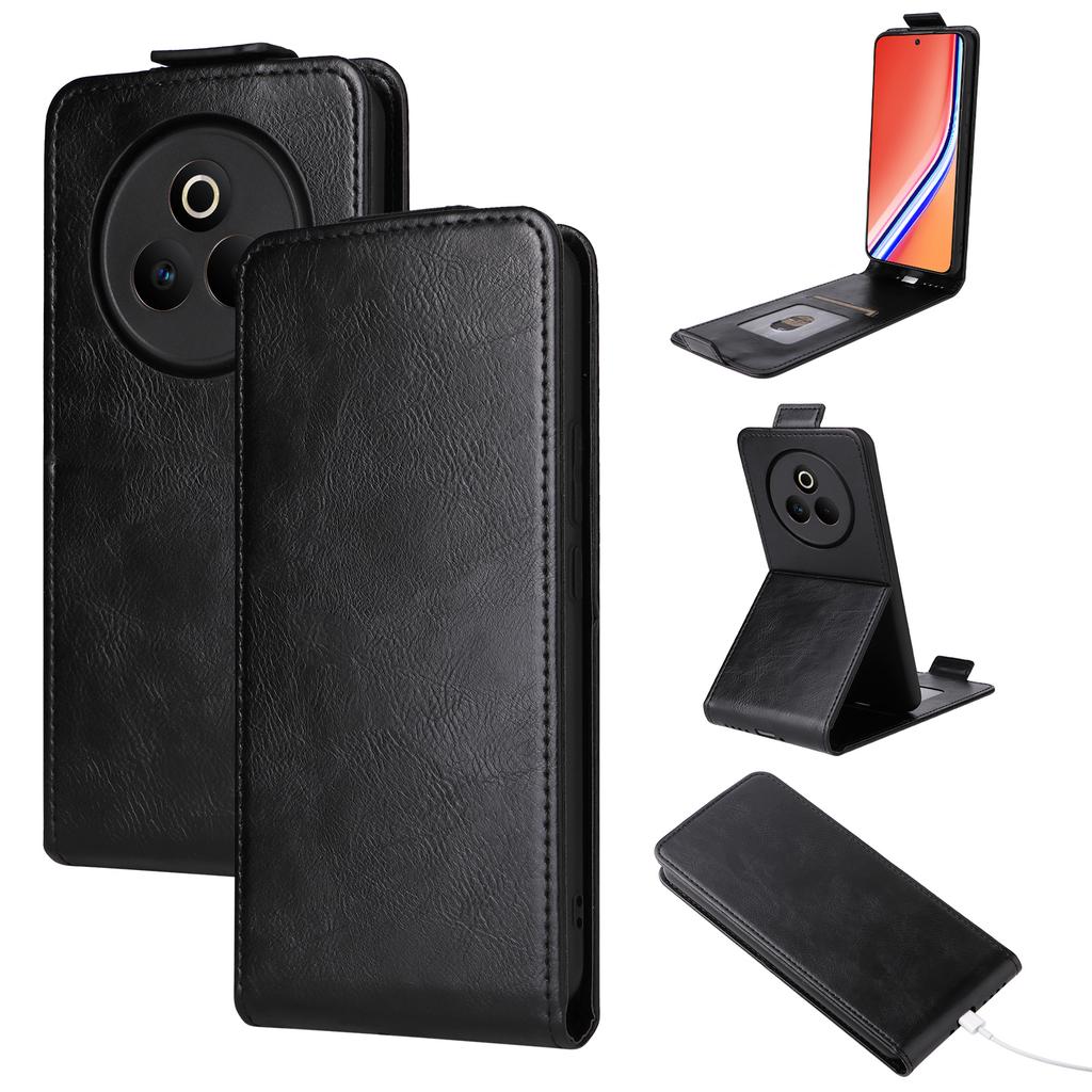 Для Realme P3 Pro 5G Чехол-подставка Магнитная застежка Вертикальный откидной кожаный чехол для телефона с держателем для карт