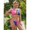 Новый купальник-бикини Crystal Diamond в европейском и американском стиле с сексуальными лоскутными бретельками для женщин