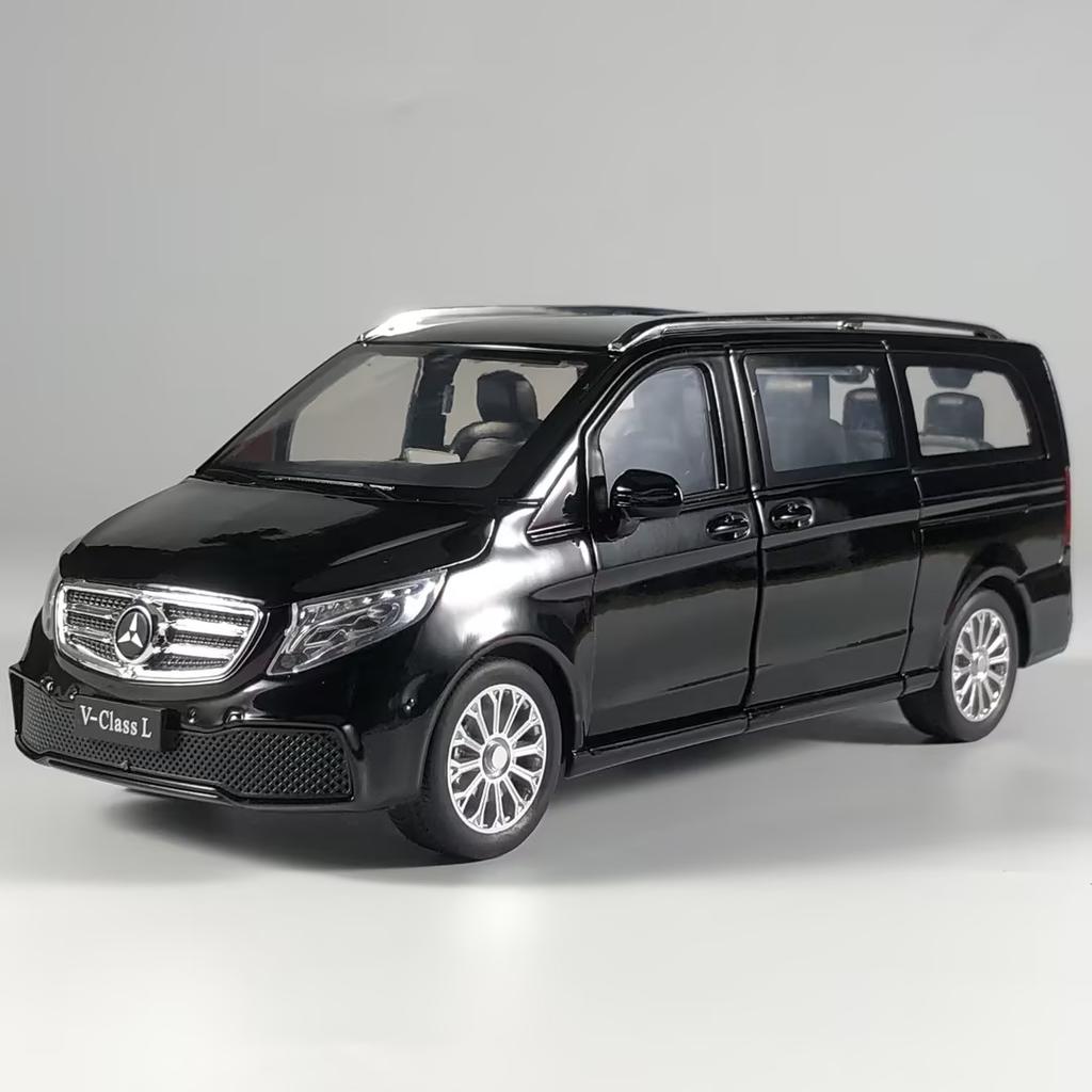 1/24 Benz V260L MPV Сплав Металл Литье под Давлением Модель Автомобиля Домашние Модные Украшения и Украшение Рабочего Стола Компьютера Высокодетализированные Транспортные Средства