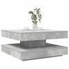 VidaXL 360-degree Rotating Coffee Table Concrete Grey 70x70x34.5 Cm, Side Table, Living Room Table, Modern Coffee Table, 858482