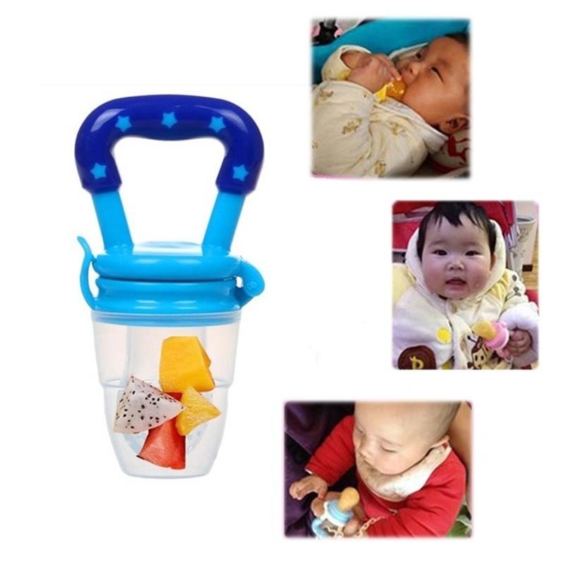 Baby Silicone Fresh Food Feeder Fruit Safe Nipple Teether Bite Bag