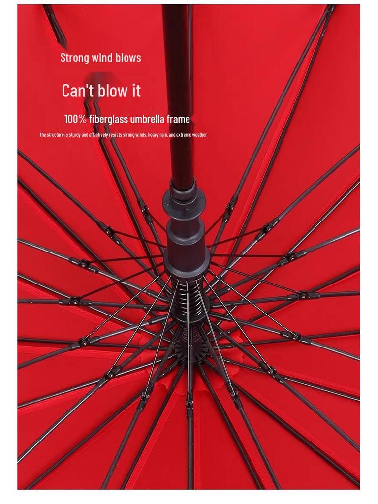 Премиальный очень большой зонт для гольфа с длинной ручкой и водонепроницаемой двухслойной конструкцией