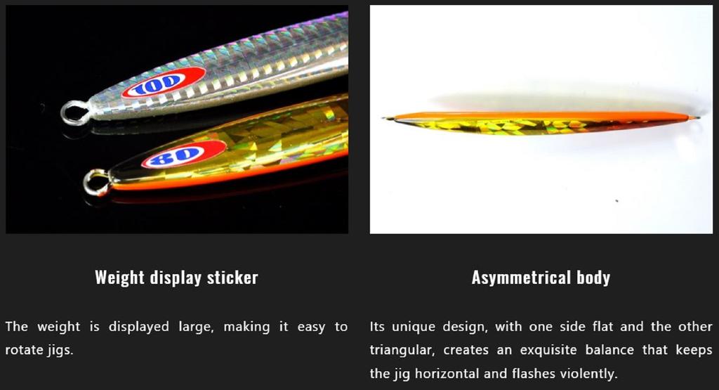 Jackall Metal Jig Anchovy Type 2 Slow Slide 80 grams Glow Stripe (0080)